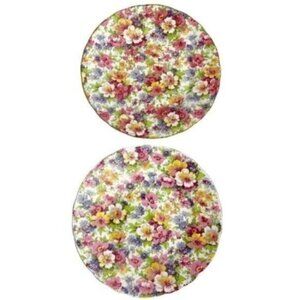 Set of James Kent Longton Du Barry England plates 6.5” (2 )